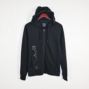 RHONE size Small Full Zip Hoodie in Black